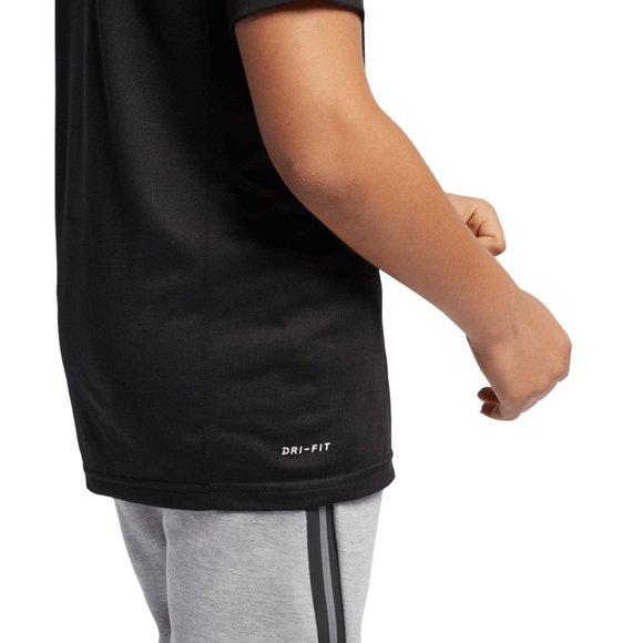 Nike Boy’s Dri-Fit Swoosh T-Shirt (L) Black NWT - Picture 4 of 4